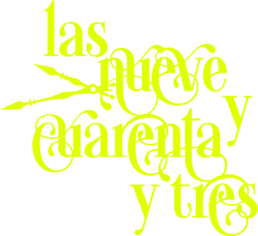 las nueve y cuarenta y tres